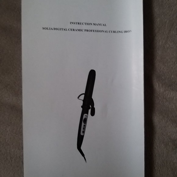 solia profresional digital ceramic curling iron 1" -Pre-owned - Picture 10 of 11